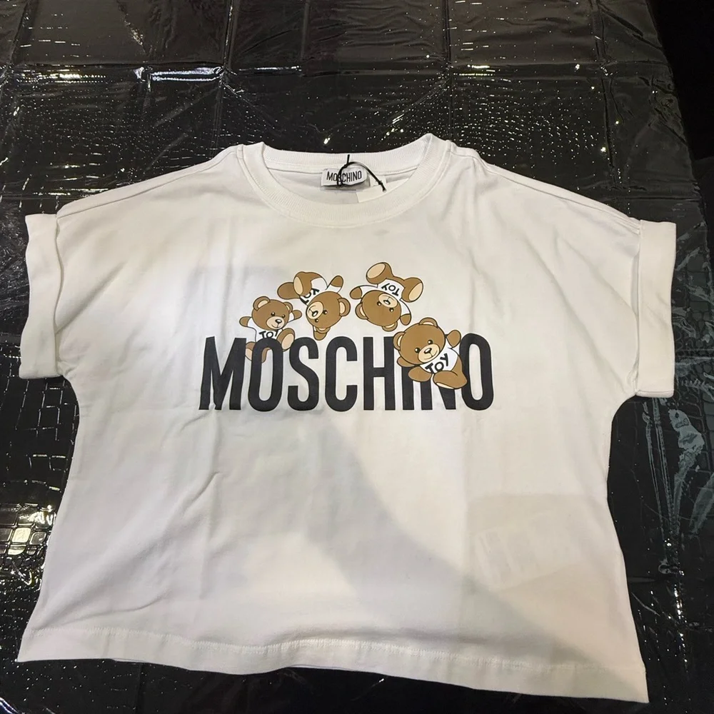 Moschino White Tee with Teddy Bear Design - Picture 1 of 3